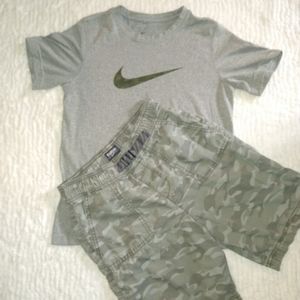Boys outfit,Nike top & Oshkosh shorts .